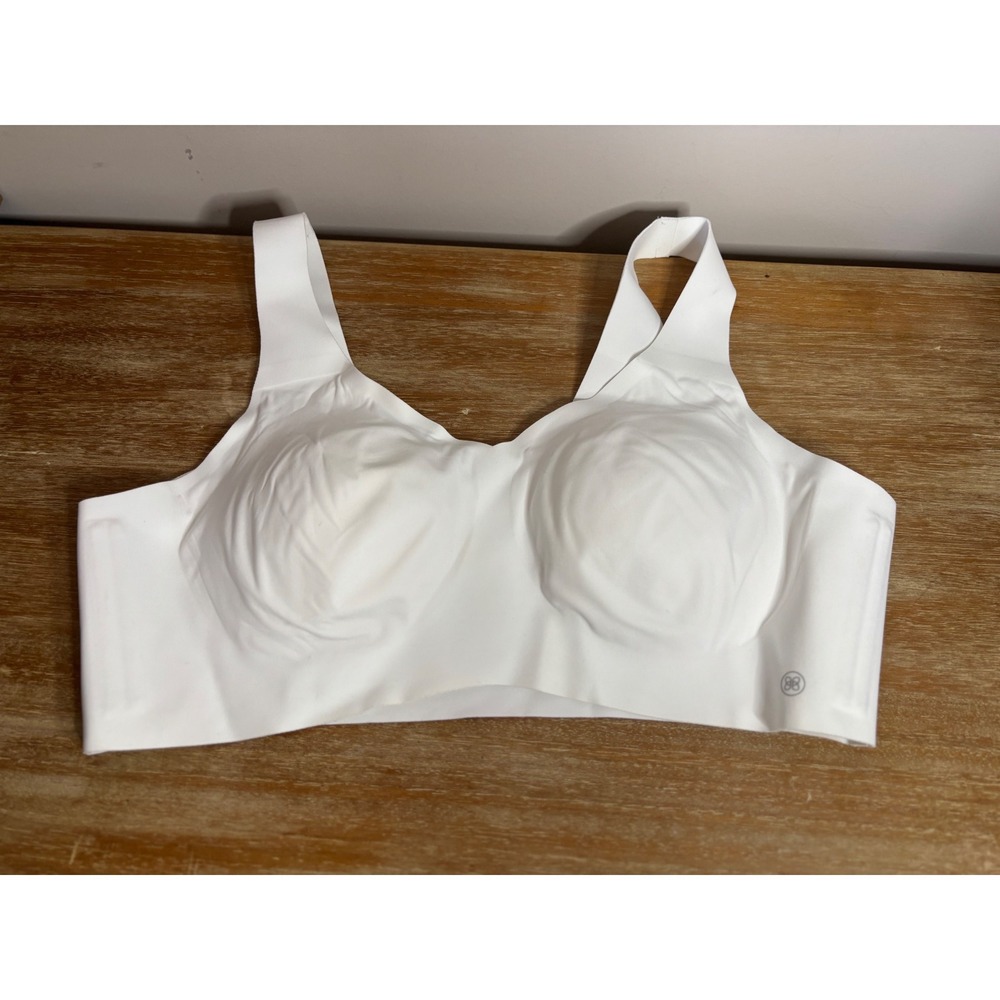 Honeylove Silhouette Bra White Seamless Wireless Bralette 2X LWBR0101